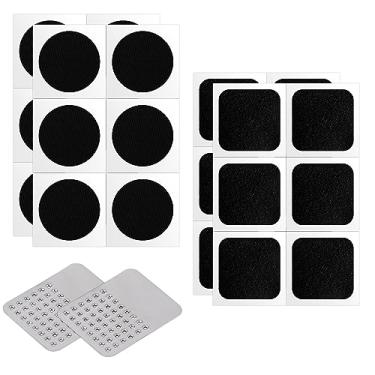 Imagem de Kit de reparo de pneu de bicicleta perfurada com 26 peças, 24 adesivos de pneu e 2 peças de metal para reparo de pneu de bicicleta, kit prático de remendo de pneu de bicicleta, ferramenta de remendo