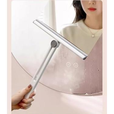 Imagem de Rodo de chuveiro multiuso para portas de chuveiro, ferramenta de limpeza de banheiro, rodo de janela doméstica, paredes de chuveiro, vidro e para-brisas de carro, acessório de cozinha - branco