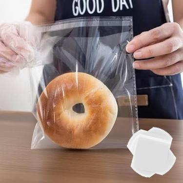 Imagem de 200 peças sacos de armazenamento sacos plásticos transparentes autovedantes organização embalagem itens pequenos suprimentos de artesanato joias armazenamento de documentos