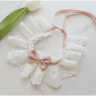 Imagem de 1 colar de gatinho gravata borboleta babador ajustável estilo elegante acessório para animais de estimação para fotos, festas, uso diário, ajuste confortável, rosa