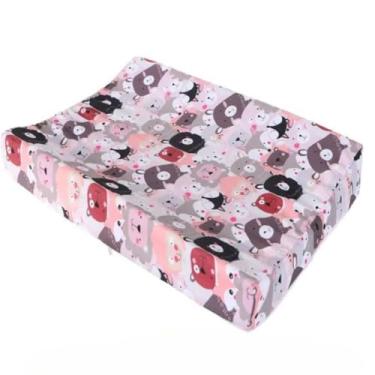 Imagem de Trocador De Fraldas Anatômico Impermeável Menina Menino Para Cômoda e Berço (Bichinhos na Selva)