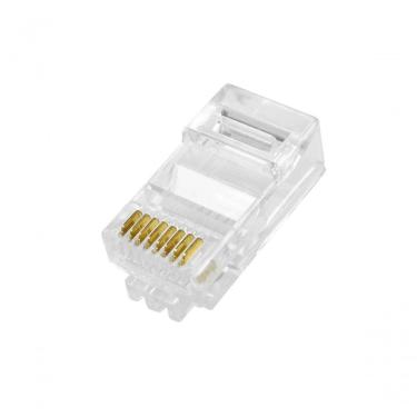 Imagem de Conector M Rj-45 Cat5e 8x8 Pcte 100