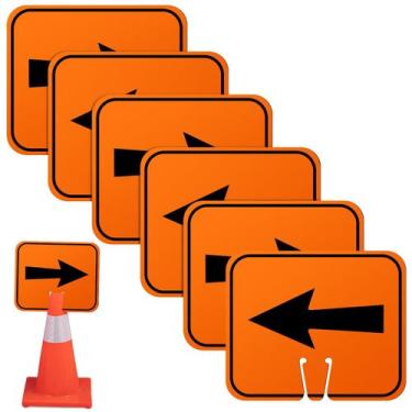 Imagem de Sinais superiores do cone de trânsito Geetery Traffic Arrow Orange (6 
