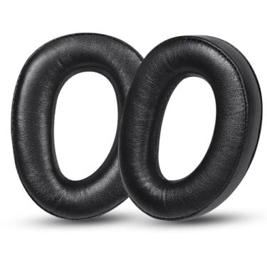 Imagem de Almofadas de ouvido de reposição Joghaw para fones de ouvido SENNHEISER - Compatível com GSP370/300/350/305/301 | Almofadas de pele de cordeiro premium com espuma viscoelástica macia preta