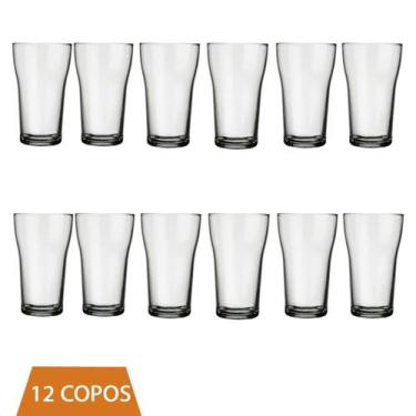 Imagem de Jogo 12 Copos Vidro Transparente 200ml Boteco Chop  Nadir - NADIR FIGU