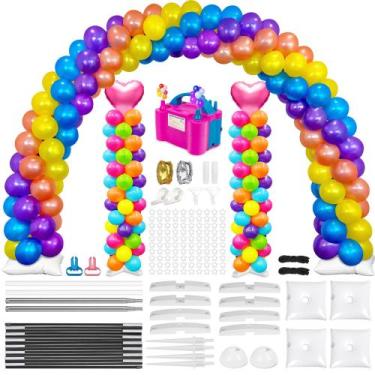 Imagem de Kit de arco de balão Toosci com suporte de coluna de balão de metal e 