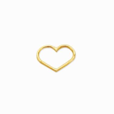 Imagem de Piercing Orelha Daith Coração de Ouro 18k - Primus LB Joias, Dourado