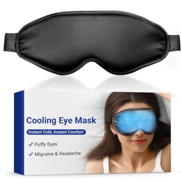 Imagem de Máscara de olhos frios máscara refrescante para olhos inchados: bolsa de gelo flexível para alívio pós-cirurgia - máscara de sono de gel Reuable para inchaço de dor de cabeça - compressa fresca de