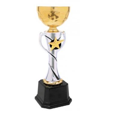 Imagem de Imprue Troféu de prêmio de nome personalizado CMC 336, copo de metal prata/dourado 43 cm, troféu de nome personalizado, medalhas esportivas de troféu de prêmio personalizado, troféu de jogador com nome gravado personalizado