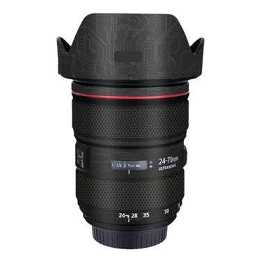 Imagem de EF 24-70 2.8L II Adesivo de lente de câmera antiarranhões para Canon EF 24-70 mm F2.8 L II Capa protetora de revestimento (preto circuito)
