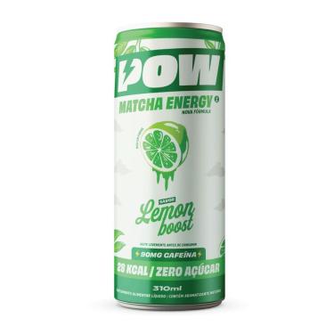Imagem de Energético Pow Matcha Energy Sabor Lemon Boost Zero Açúcar 310ml