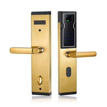 Imagem de Fechadura de combinação de teclado sem chave inteligente de aço inoxidável fechadura de porta de impressão digital com senha digital (cor: E) (E)