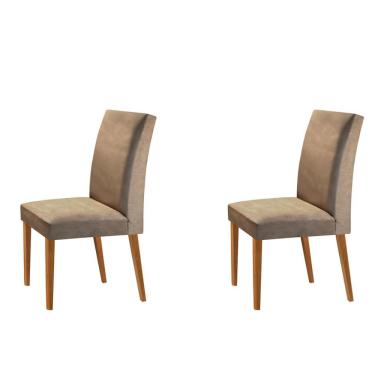 Imagem de Conjunto com 2 Cadeiras de Jantar Atenas I Capuccino