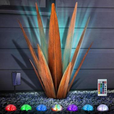 Imagem de Escultura KODIBO Grande Agave de Metal Rústico ao Ar Livre