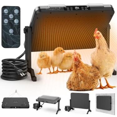 Imagem de Aquecedor de galinheiro inteligente, placa de aquecimento de chocadeira de pintinho para inverno, aquecedor de pintinhos de 200 W