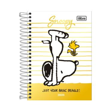 Imagem de Agenda 2026 Espiral Diária 12,9 X 18,7cm Snoopy Tilibra Estampa 2