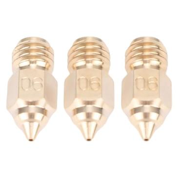 Imagem de Garosa 3 Peças de Bicos de Latão de 0,6 Mm, Adequados para Conjunto de Bicos Hotend de Extrusora de Impressora 3D Máxima Ender 5, Impressão de Alta Velocidade Resistente Ao Desgaste