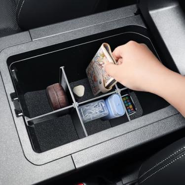 Imagem de RUNROAD Bandeja organizadora de console central compatível com Toyota Land Cruiser Prado 2024-2026 250 J250 LC250 acessórios divisórias de apoio de braço, para bandeja de console Prado, armazenamento