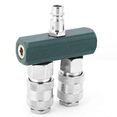 Imagem de Generic Durabilidade de 2 Vias do Ar Pneumático do Adaptador Conector Compressor para Conectar o Artesanato Aparelhos Industriais