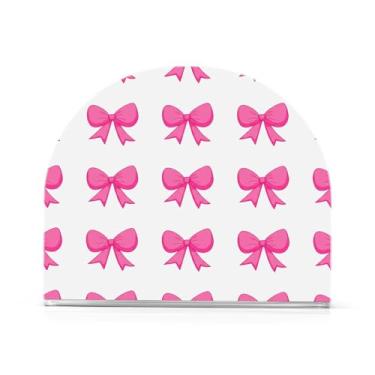 Imagem de Qilmy Porta-guardanapos, lindos suportes de guardanapo de gravata borboleta para mesas cozinha restaurante decoração de casa, suporte decorativo moderno para guardanapos de coquetel de papel de jantar