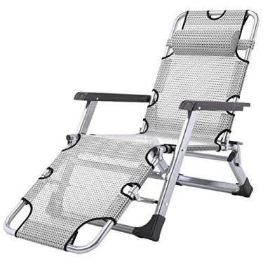 Imagem de YYBOES Espreguiçadeiras reclináveis, espreguiçadeiras, cadeira reclinável, para jardim, exterior, dobrável, portátil, suporta 200 kg para pessoas pesadas