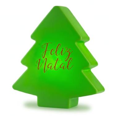 Imagem de Luminária Árvore Natalina Merry Christmas Verde – Iluminação Decorativa – Polietileno Resistente – Compatível com Lâmpadas LED – Ideal para Sala, Quarto e Ambientes Festivos