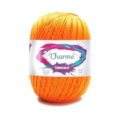Imagem de Fio Linha Charme 396m e 150g Ideal p/Crochê e Tricô Marca Círculo (4456 - LARANJA)