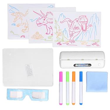 Imagem de aqxreight Ultimate Light Board DIY 3D Luminous Colorful Doodle Light Board para Crianças Crianças Dinossauro Dormem Uma Coleção de você e Atmosfera Luzes Calmantes Pinturas de Sono Próprias Macias