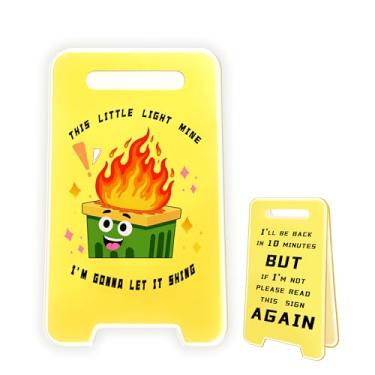 Imagem de Ainrvteers Decoração de mesa de lixo para bombeiros, suporte engraçado para decoração de escritório, alívio de estresse, presente de pegadinha de escritório para chefe e colegas de trabalho (lixeira)