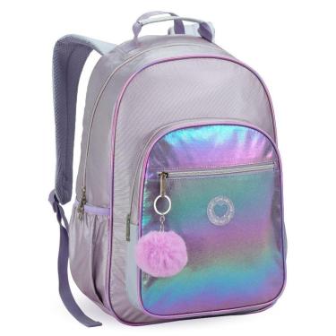 Imagem de Mochila Escolar Juvenil Metalizado-Feminino