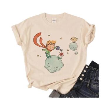 Imagem de Mulheres e meninas engraçadas The Little Prince T Shirt, Harajuku T-sh