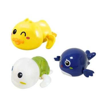 Imagem de Brinquedos De Banho Para Bebês Tartaruga Nadadora Pato De Banho Fofo B