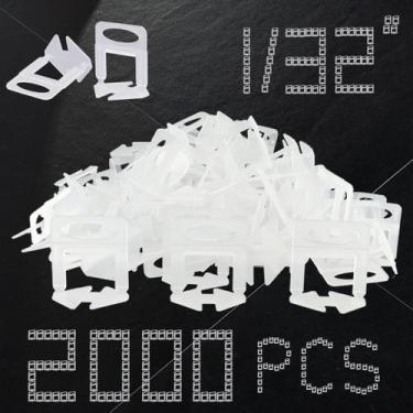 Imagem de Sistema de nivelamento de ladrilhos QXTXYZ Clips de 1 mm, 2.000 unidad
