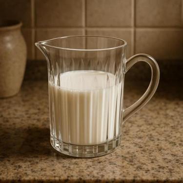 Imagem de Leiteira Cristal Soho 290ml Jarra Leite Café Transparente Resistente S