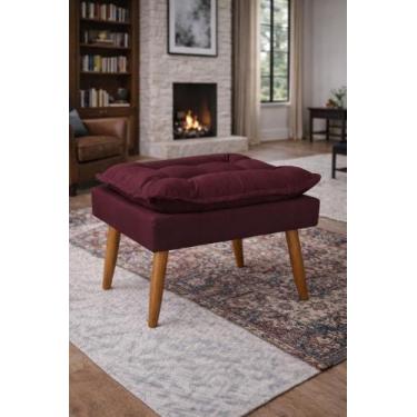 Imagem de Puff Opalat Luxo para Sala e Recepção  Apoio para os Pés - Sentta Móve