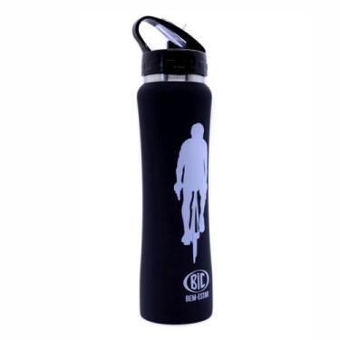 Imagem de Garrafa Térmica Squeeze Emborrachada inox Bic