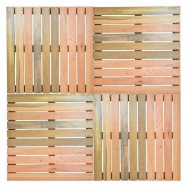 Imagem de Kit Deck em Placa de madeiramodular 50x50cm com 12 Placasmadersilva