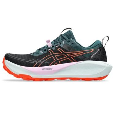 Imagem de ASICS Tênis de corrida feminino Gel-Trabuco 13, preto, laranja