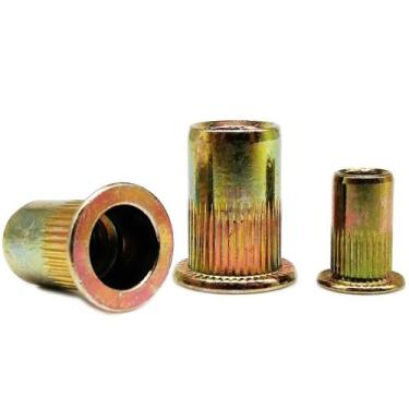 Imagem de Parafuso De Rebitagem De Aço Carbono Com Cabeça Plana M3 M4 M5 M6 M8 M