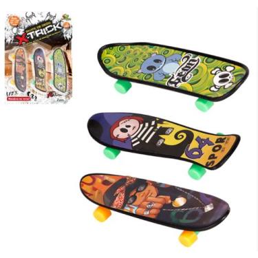 Imagem de Kit com 3 Skates de Dedo - Radical X-Trick - Art Brink, Cores sortidas