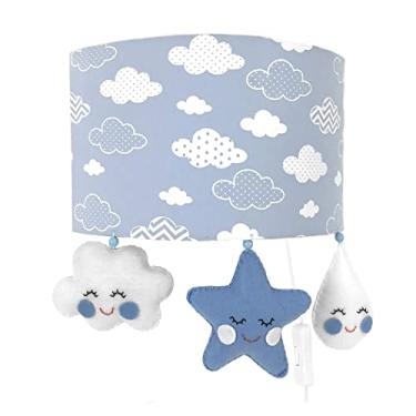 Imagem de Arandela Meia Lua Chuva de Amor Azul Quarto Bebê Infantil