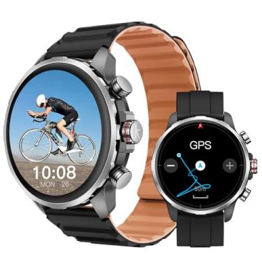 Imagem de Relogio Smartwatch kieslect Kr 3 Smart Watch Preto 47 mm, AMOLED HD de 1,5" GPS 178 modos esportivos 200 mostradores de relógio
