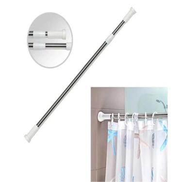 Imagem de Porta Cortina Multiuso Box Varão Bastão Para Banheiro P - Jf Comércio