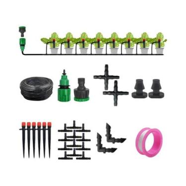 Imagem de Kit de Irrigação por Gotejamento Automático para Jardim - 1/4" (13cm),
