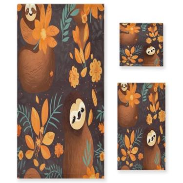 Imagem de xigua Conjunto de toalhas de banheiro preguiça absorvente macio 3 peças toalha de banho toalha de mão toalhas decorativas para banheiro, academia, hotel, praia, piscina