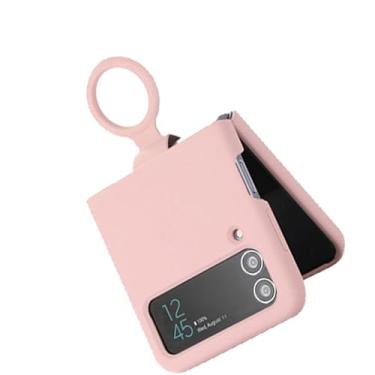 Imagem de Fabater Z Flip 3 5G 2021 Modelo Anti Arranhões Slim Capa Protetora à Prova de Choque para Uso Diário Adequada para Z Flip 3 (Rosado)