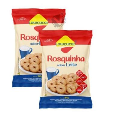 Imagem de Kit Rosquinha Lowçucar Zero Lactose Sem Açucar Diet Ao Leite 150g