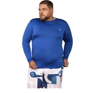 Imagem de Camisa Térmica Masculina Plus Size Proteção Esportiva Uv-Masculino