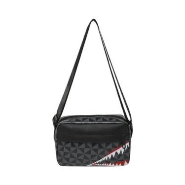 Imagem de Bolsa Transversal Boca De Tubarão Grande Capacidade Porta-Moedas Bolsa