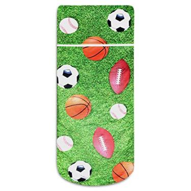 Imagem de iscream Saco de dormir com zíper de lã sedosa, forro de sherpa, 172,72 cm x 71 cm - Todos os esportes